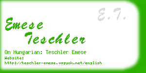 emese teschler business card